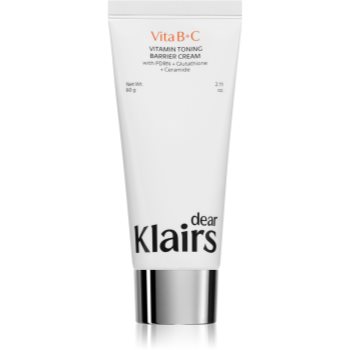 Dear Klairs Vitamin Toning Barrier Cream crema hidratanta cu efect iluminator pentru întărirea barierei cutanate